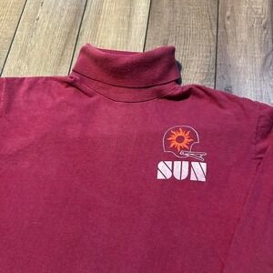 Vintage WFL Southern California‎ Sun Turtle Neck Shirt Men's Size XL